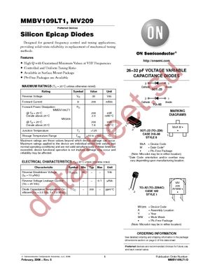 MV209RLRA datasheet  